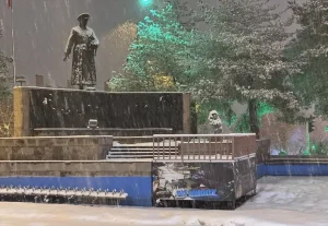 Erzurum’da Yoğun Kar Yağışı