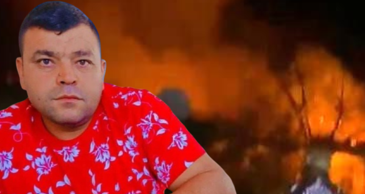 Eşini ve çocuklarını alevlerin arasından kurtardı, kahraman baba ailesi için can verdi