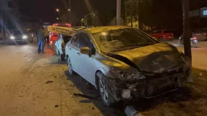 Eskişehir’de iki otomobilin çarpıştığı kazada 4 kişi yaralandı