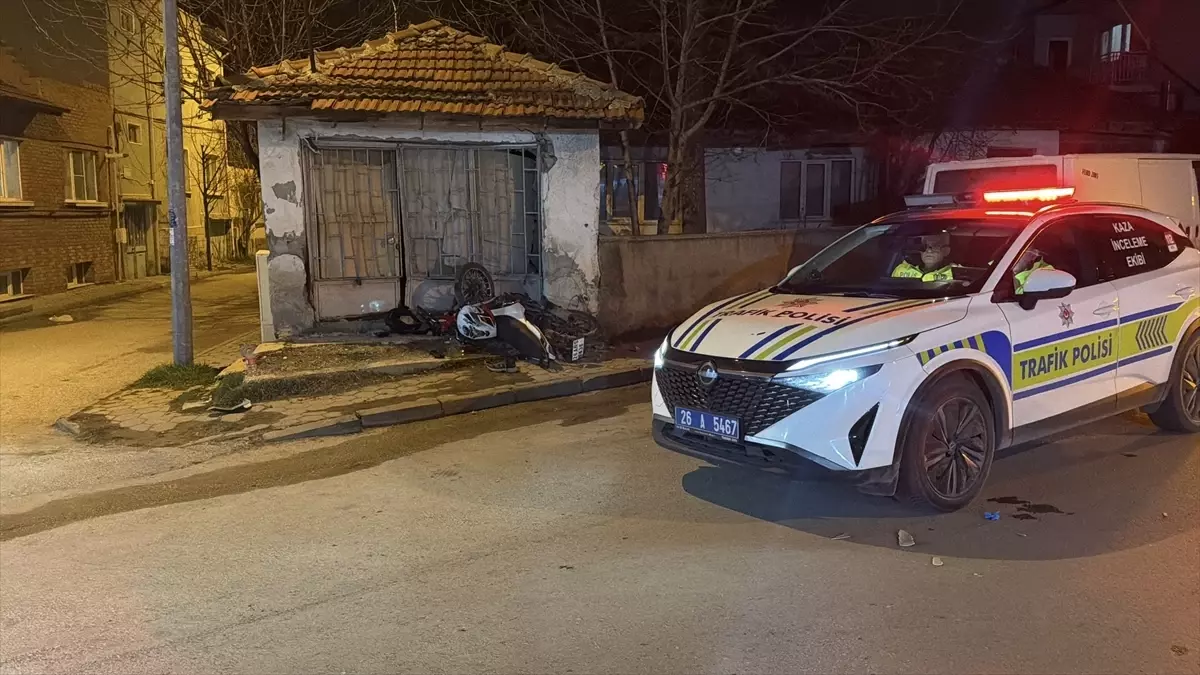 Eskişehir’de Motosiklet Kazası
