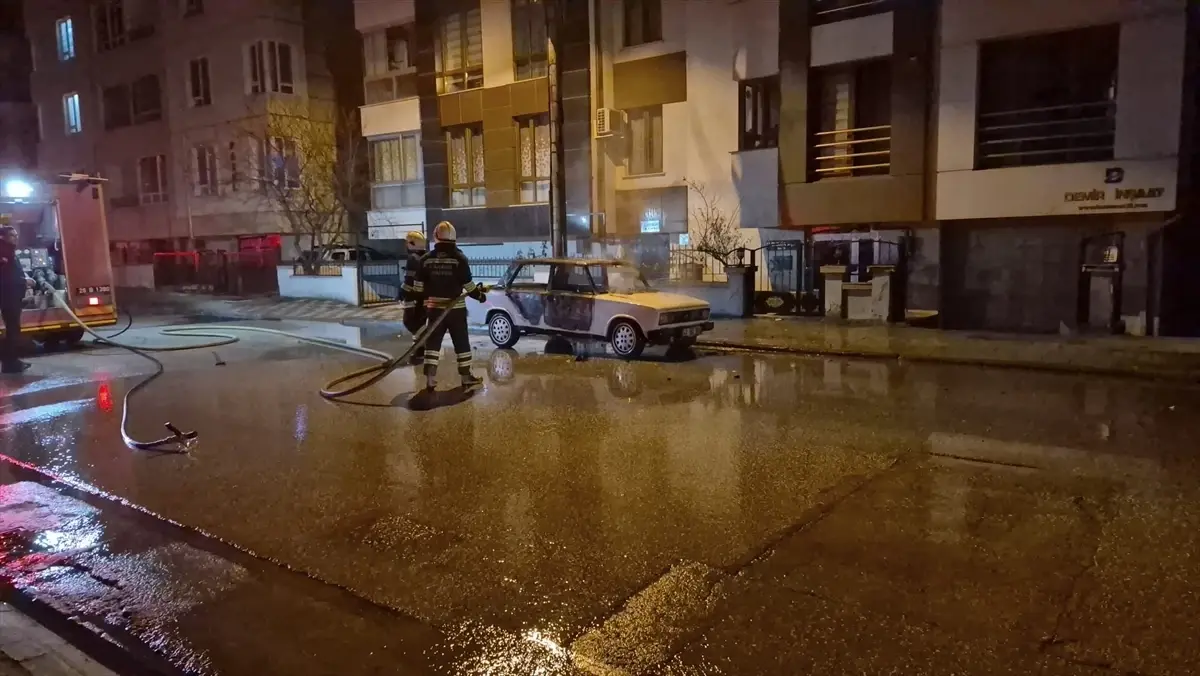 Eskişehir’de Park Halindeki Aracın Yangını