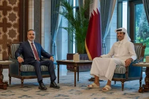 Fidan, Katar Emiri ile Görüştü