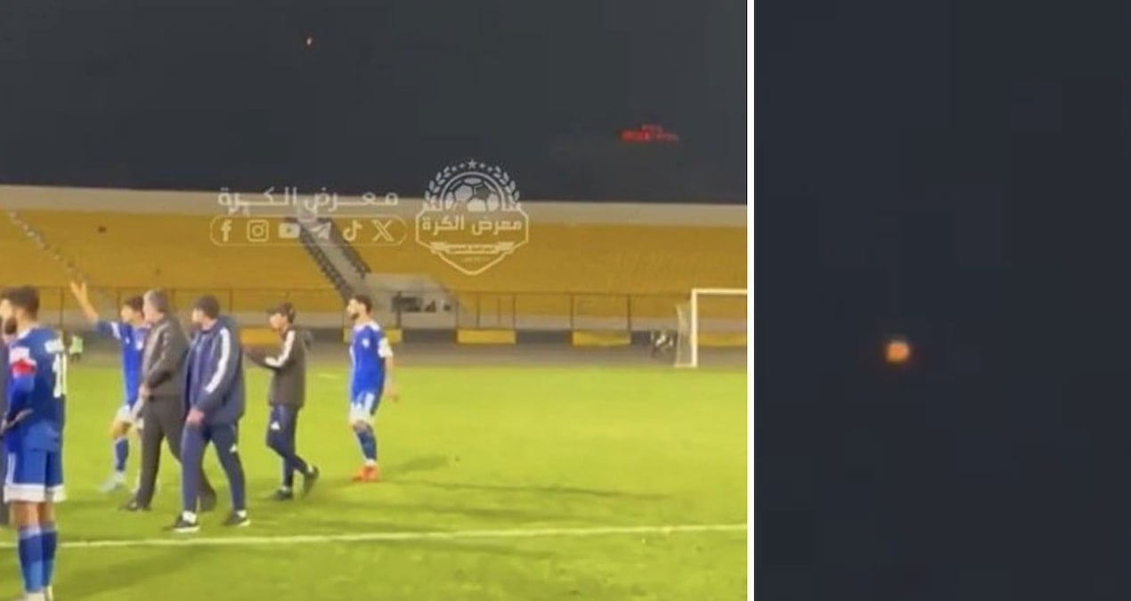 Futbol maçının ortasında roket saldırısı arası