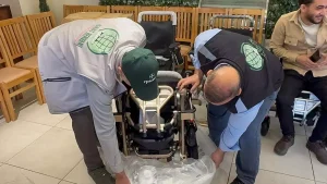 Gazzeli Kadınlara Elektrikli Sandalye Desteği