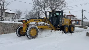Göynücek’te Kar Yağışı ve Temizlik Çalışmaları