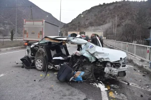 Gümüşhane’de Kaza: 3 Yaralı