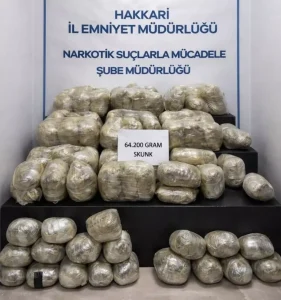 Hakkari’de Uyuşturucu Operasyonu