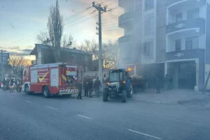 Horasan’da Apartman Yangını