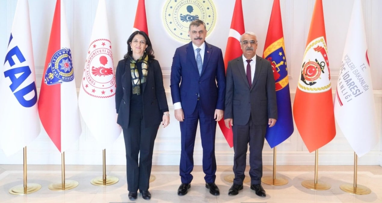 İçişleri Bakanı Çiftçi, DEM Partili Buldan ve Sancar ile görüştü