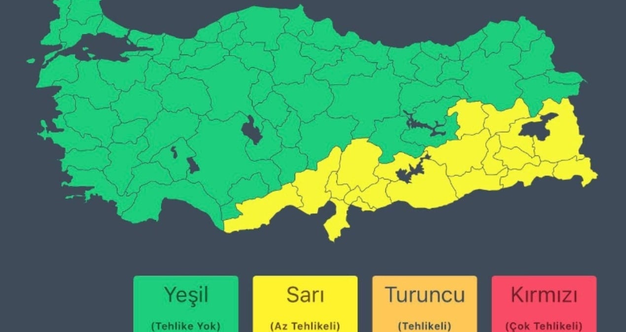 İçişleri Bakanlığı’ndan ‘sağanak’ ve ‘fırtına’ uyarısı