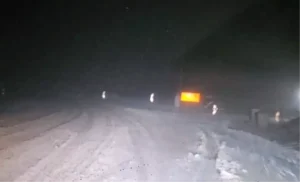 İnegöl-Domaniç Yolunda Kar Yağışı Etkili