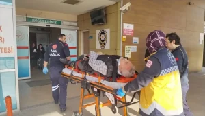 İnegöl’de Motosiklet-Taksi Çarpışması