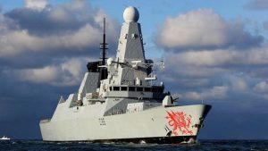 İngiliz savaş gemisi HMS Dragon Doğu Akdeniz’de