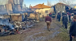 İskilip’te Yangın: Ev ve Traktör Yandı