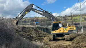 İskilip’teki Yıkılan Köprüye Geçici Çözüm