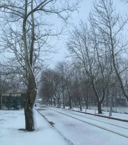 İzmir’de Kar Yağışı Başladı