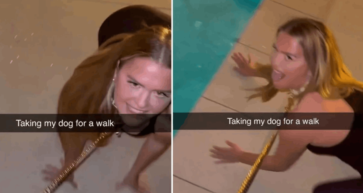 Kadına tasma taktı: Bu görüntülere tepki yağdı