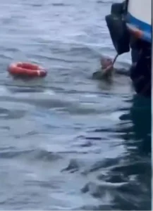 Karaköy’de Vapurun Çarptığı Balıkçı Kurtarıldı