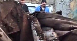 Kars’ta ahır çöktü, çoban son anda kurtuldu