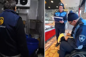 Kasapları denetleyen ekipler, gördükleri manzarayı affetmedi