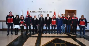 Kastamonu Valisi Tarım Müdürlüğü Yöneticilerini Kabul Etti