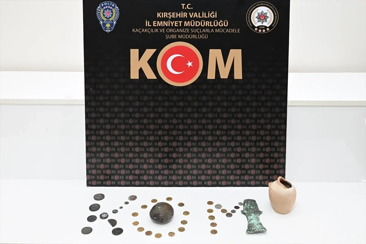 Kırşehir’de Tarihi Sikkeler Ele Geçirildi