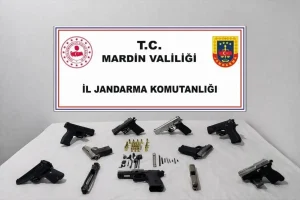 Kızıltepe’de 8 Ruhsatsız Tabanca Ele Geçirildi