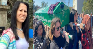 Kocasının öldürdüğü Sermin Bacak’ı son yolculuğuna kadınlar uğurladı