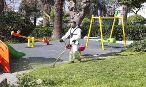 Konak’ın parkları bayramda çiçek gibi