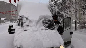 Leylekler Kar Altında Kaldı