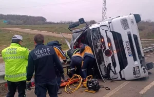 Malkara’da Tanker Kazası: Sürücü Hayatını Kaybetti