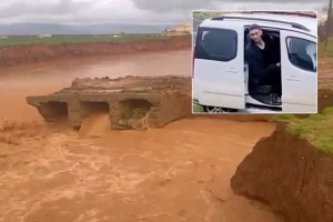 Mardin’de Sağanak, Köprü Yıktı ve Sultan Kösen Yolda Kaldı