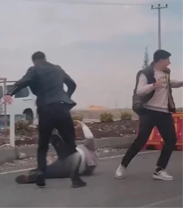 Mardin’de Trafik Kavgası Kamerada