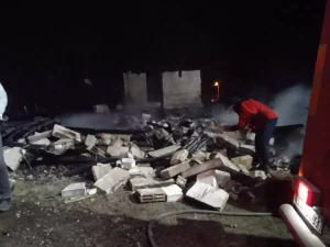 Mudurnu’da Ahşap Ev Yangında Kül Oldu