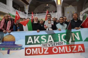 Nevşehir’de Mescid-i Aksa’ya Protesto