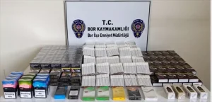 Niğde’de 3 bin 680 Dolu Makaron Ele Geçirildi