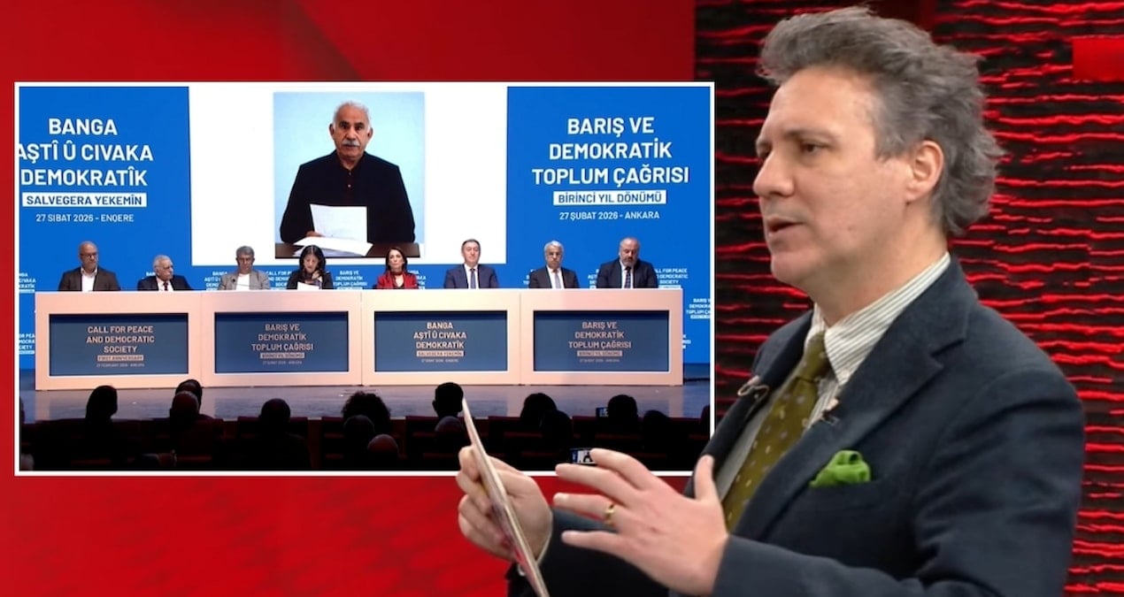 Öcalan’ın mesajının okunduğu salonun şifreleri! Güney Öztürk’ten çarpıcı fotoğraf analizi