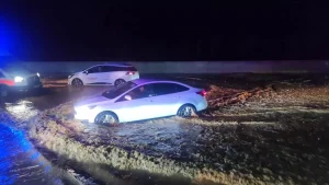 Ödemiş’te Şiddetli Yağış Yolu Kapadı