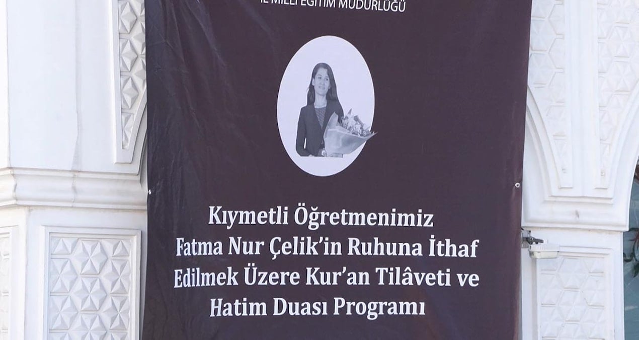 Öğretmen Fatma Nur Çelik için hatim ve anma programı düzenlendi