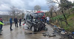 Ordu’da hafif ticari araç ile kamyon çarpıştı