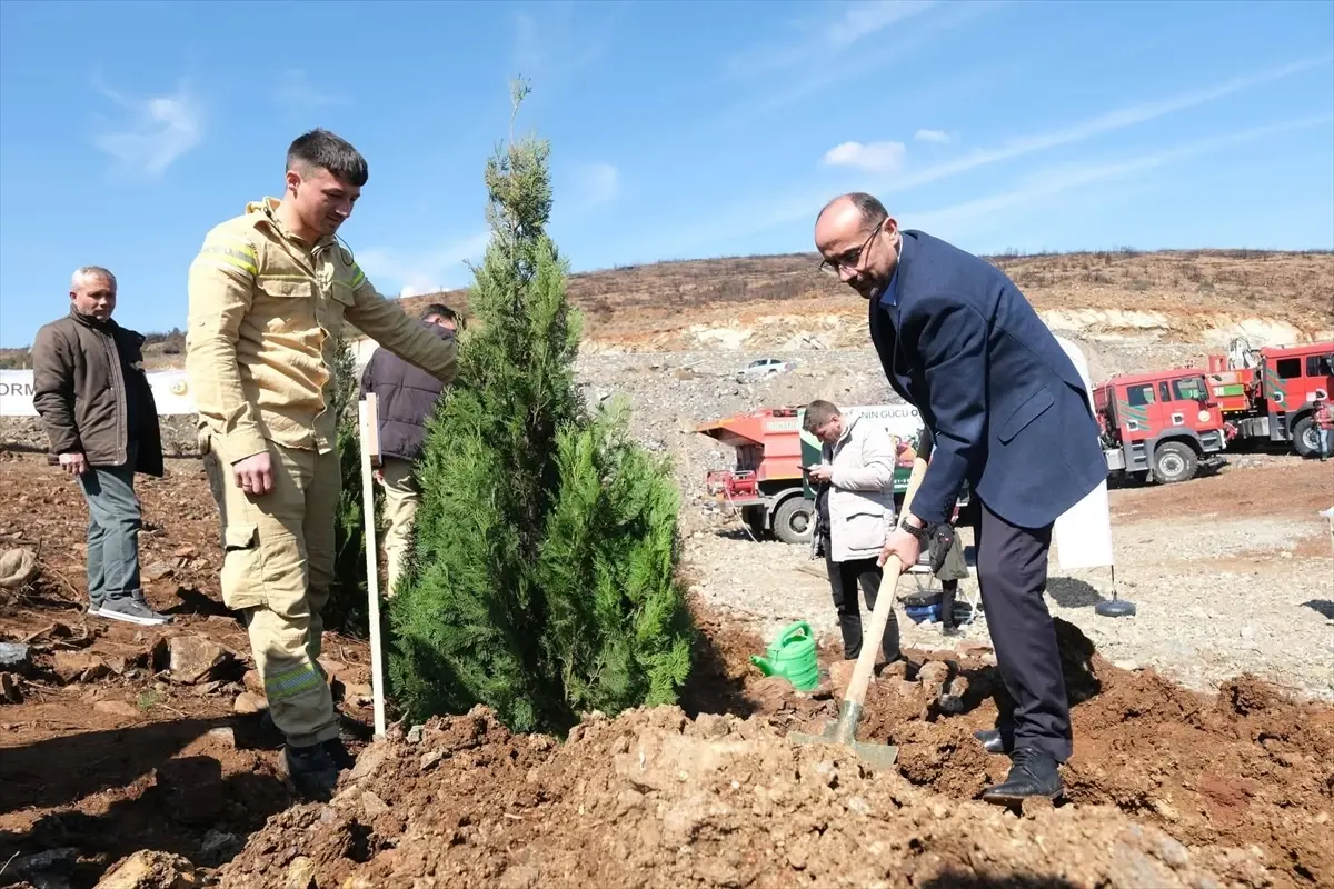 Orhaneli’nde Fidan Dikme Etkinliği