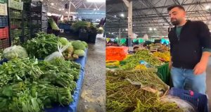 Pazardaki görüntüler şoke etti! 400 liraya ot mu olur?