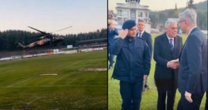 Sağlık Bakanı iftar açmaya helikopterle gitti