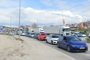 Samsun-Ankara Yolunda Bayram Yoğunluğu