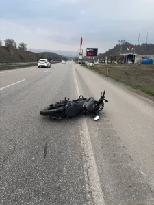Samsun’da motosiklet kazası: Sürücü ağır yaralı