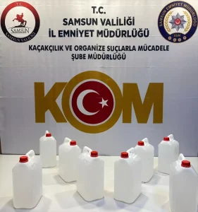 Samsun’da Sahte İçki Operasyonu