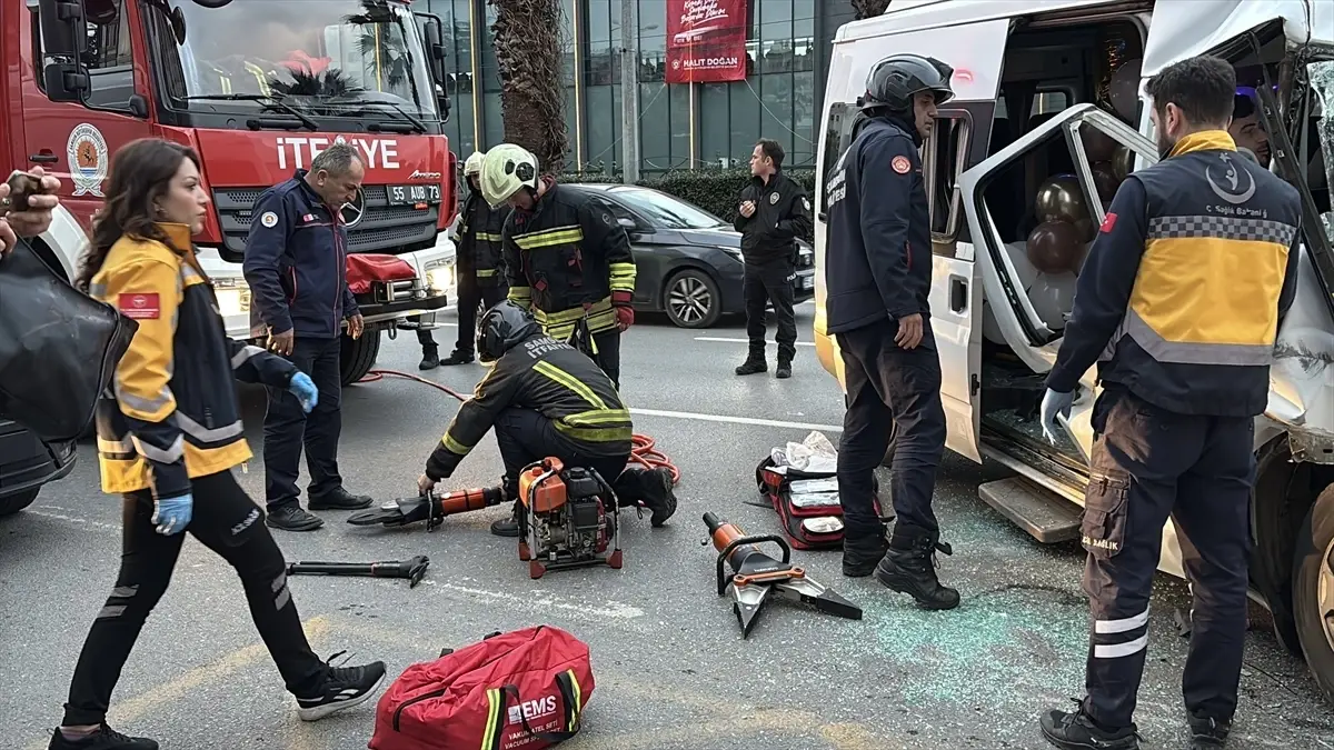 Samsun’da Trafik Kazası: 7 Yaralı
