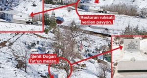 Şehidin karşısına pavyon