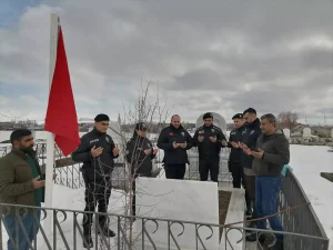 Şehit Mezarı Bakımı ve Bayrak Teslimi