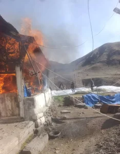 Sobadan Kıvılcım Yangını, 1 Ev Kül Oldu